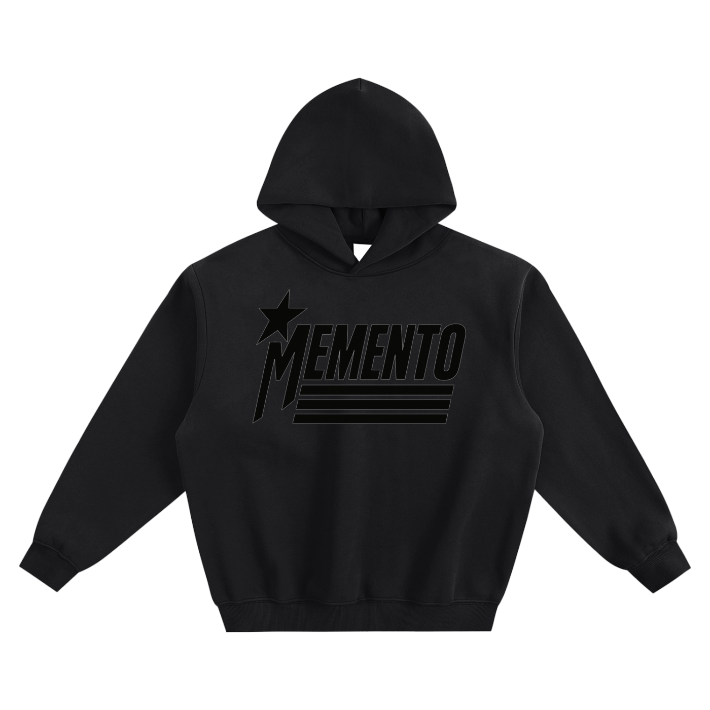 Star-Mento Fleeced Boxy Hoodie - Memento Mori Clothing