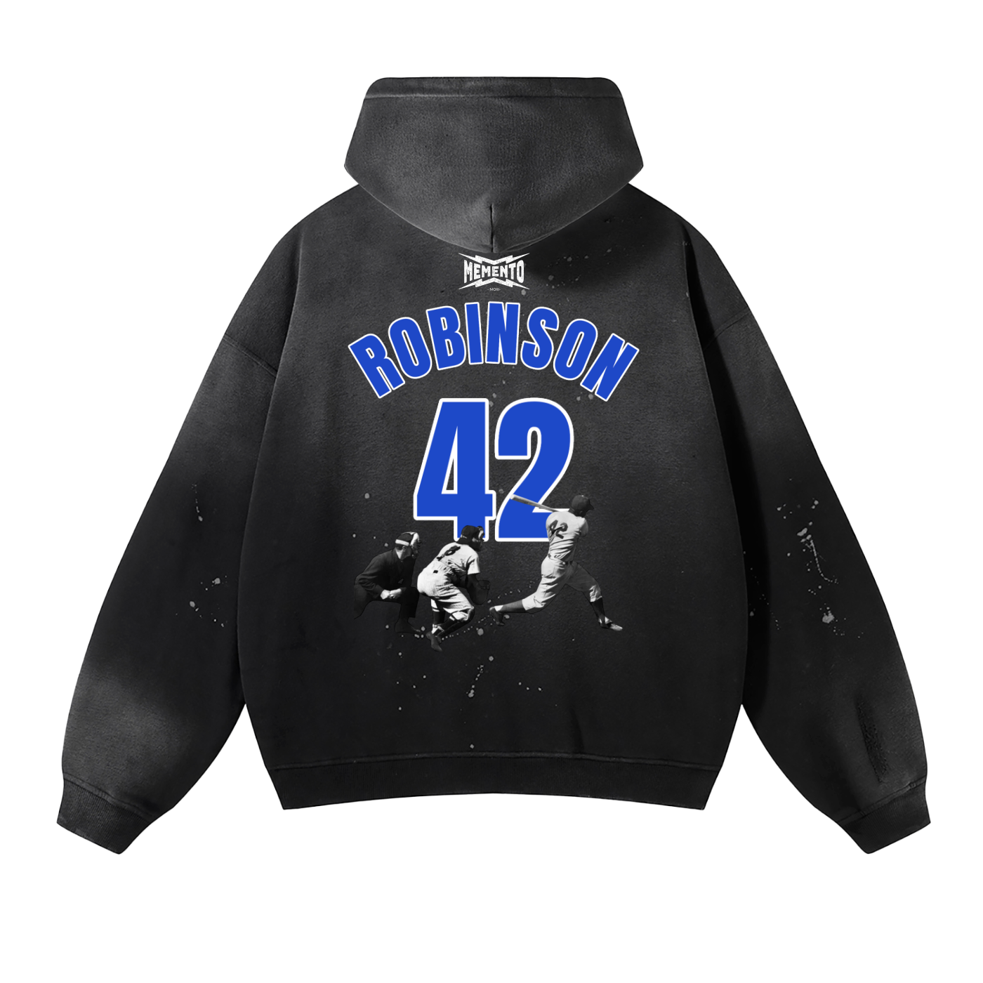 Jackie Vintage Washed Frayed Fleece Hoodie - Memento Mori Clothing