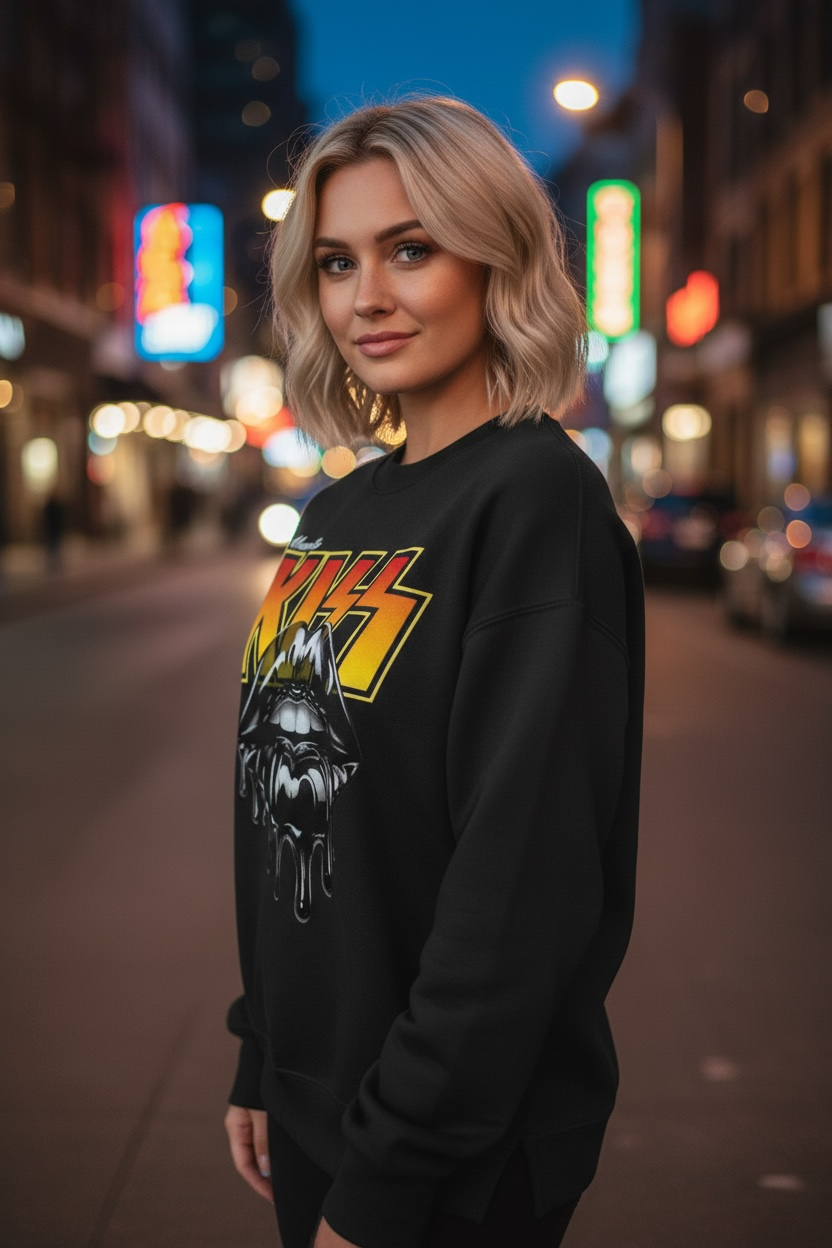 Melt Fleece Side Slit Crewneck Sweatshirt - Memento Mori Clothing