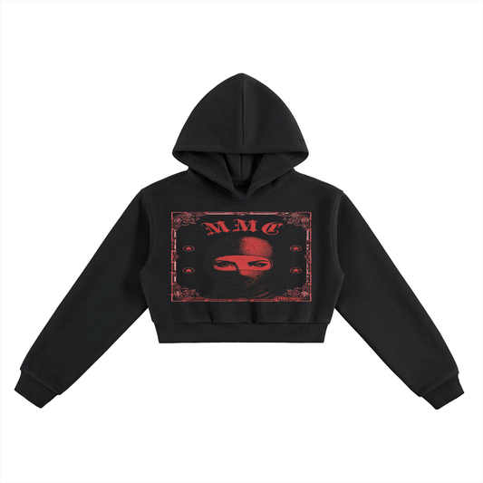Savage Cropped Hoodie - Memento Mori Clothing