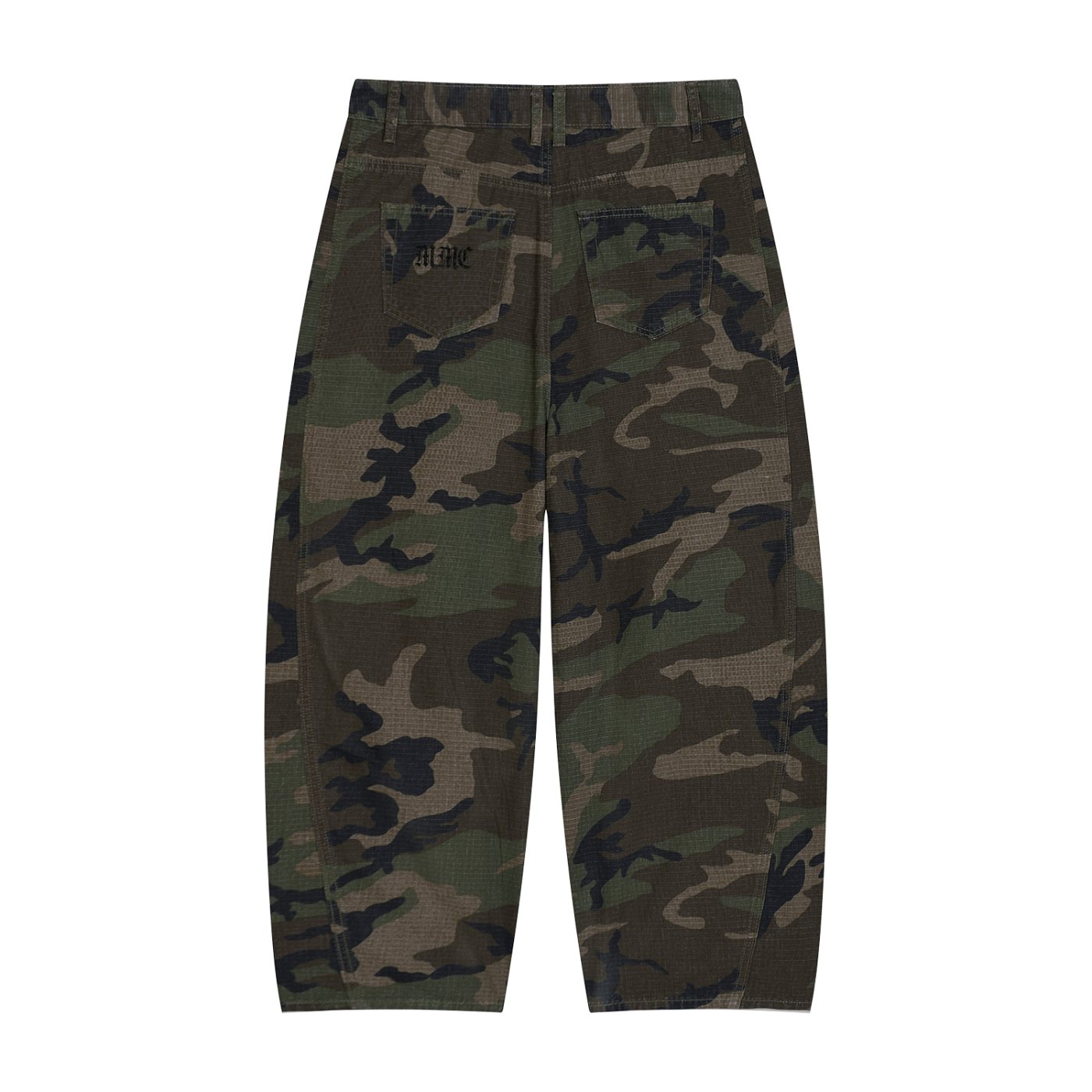 Men’s Camo Barrel Leg Cargo Pants
