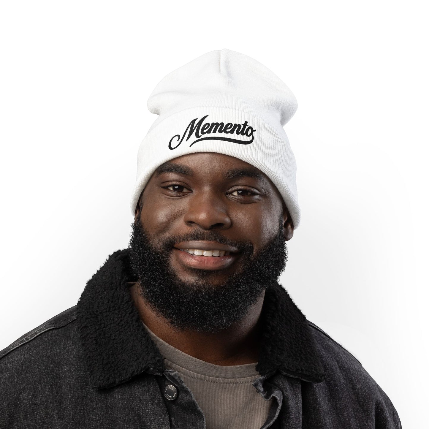 Beanie Hat Memento Mori Embroidered