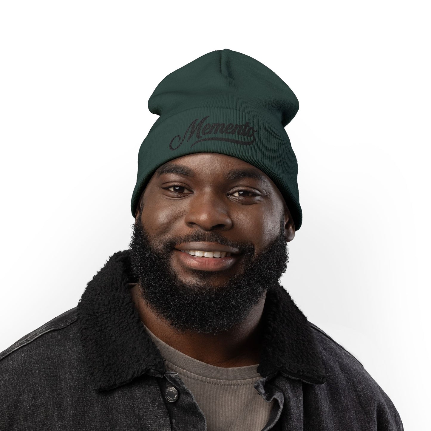 Beanie Hat Memento Mori Embroidered