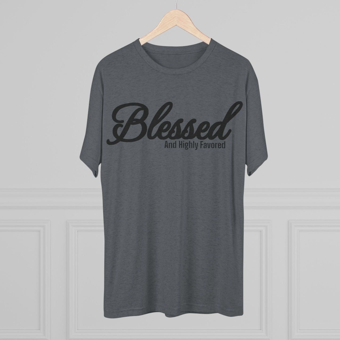 Blessed Unisex Tri-Blend Crew Tee - Memento Mori Clothing