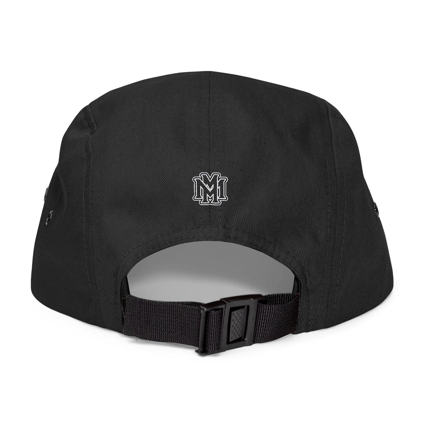 Embroidered 5 Panel Cap - Memento Logo Design - Memento Mori Clothing