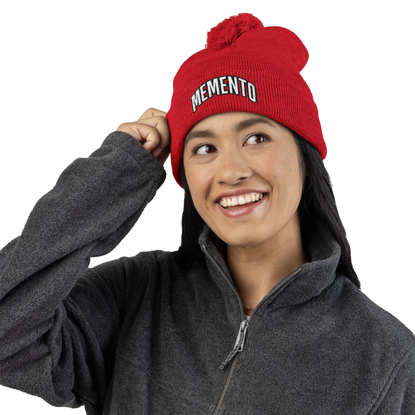 Beanie Hat Memento Mori Embroidered Knit Cap