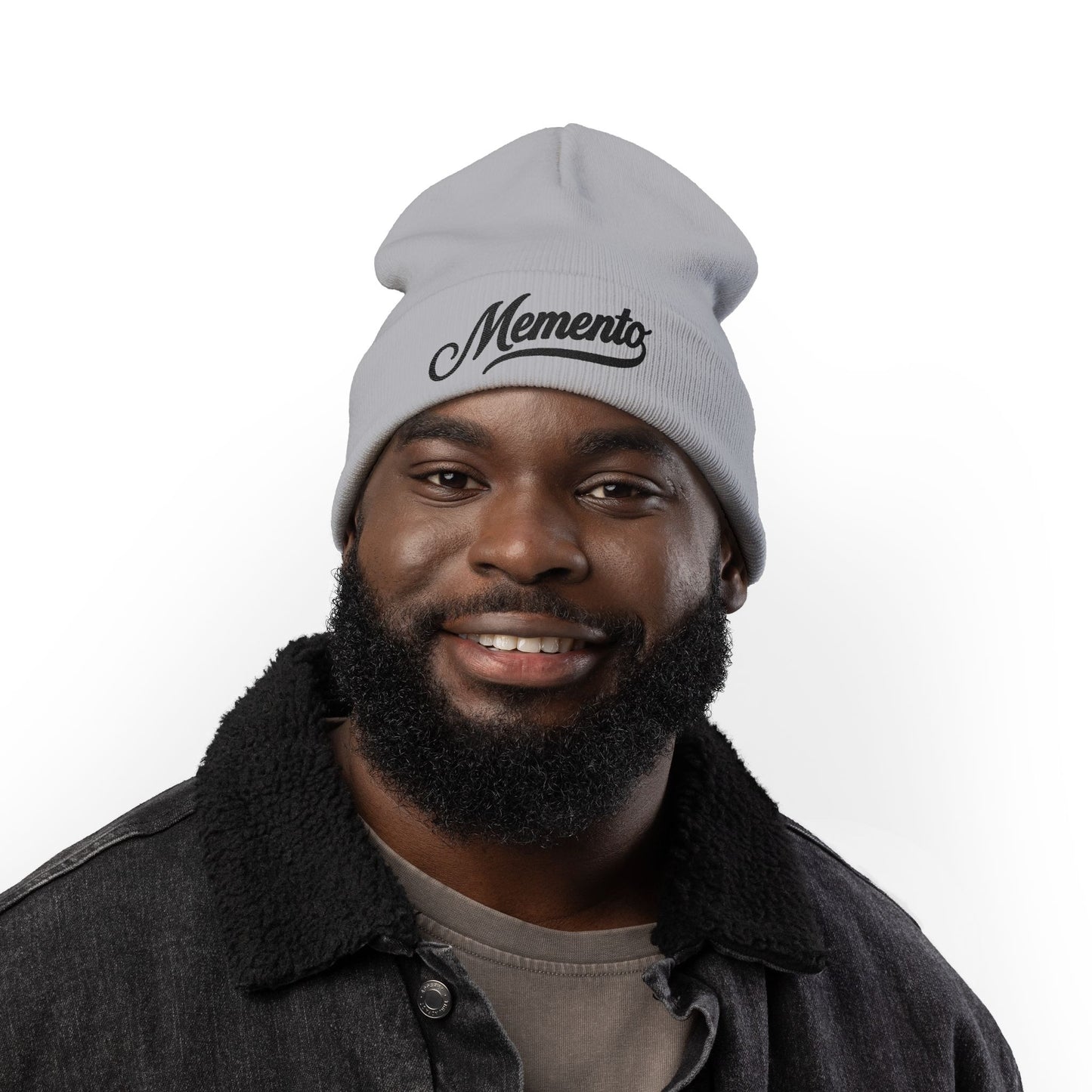 Beanie Hat Memento Mori Embroidered