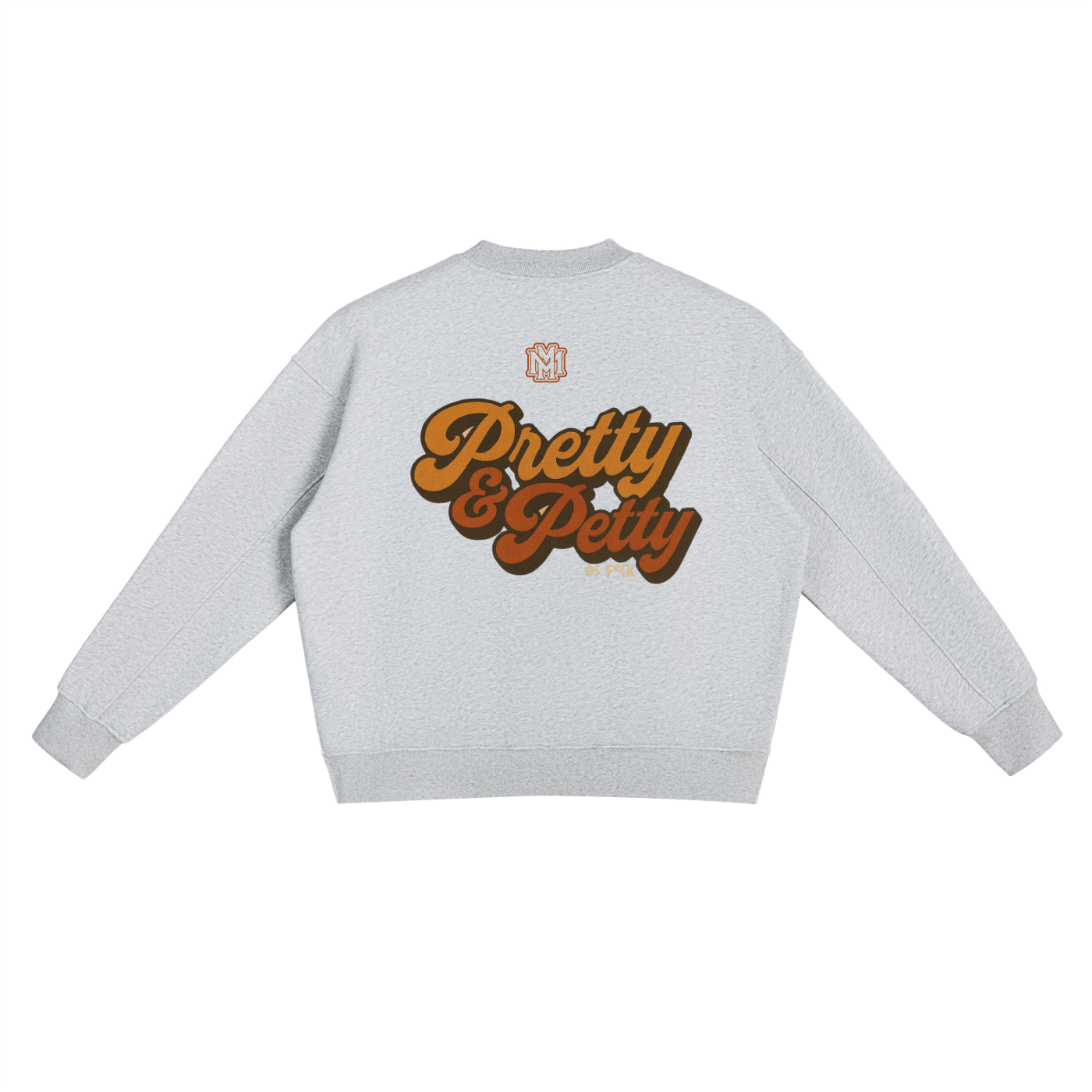 Pretty and Petty Side Slit Crewneck Sweatshirt - Memento Mori Clothing