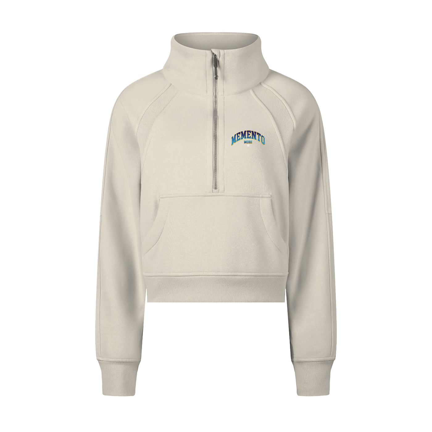 Memento Mori Cropped Half-Zip Sweatshirt - Memento Mori Clothing