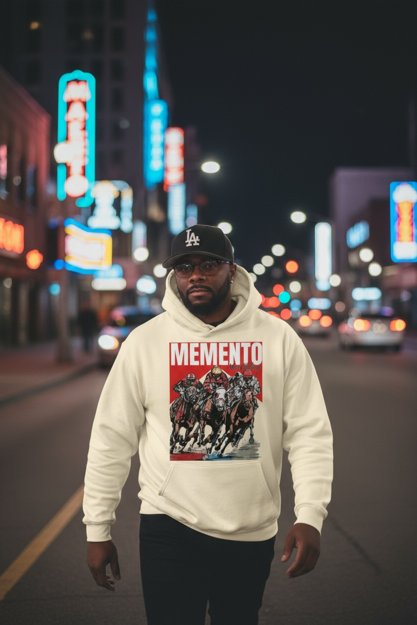 Triple Crown Fleeced Boxy Hoodie - Memento Mori Clothing