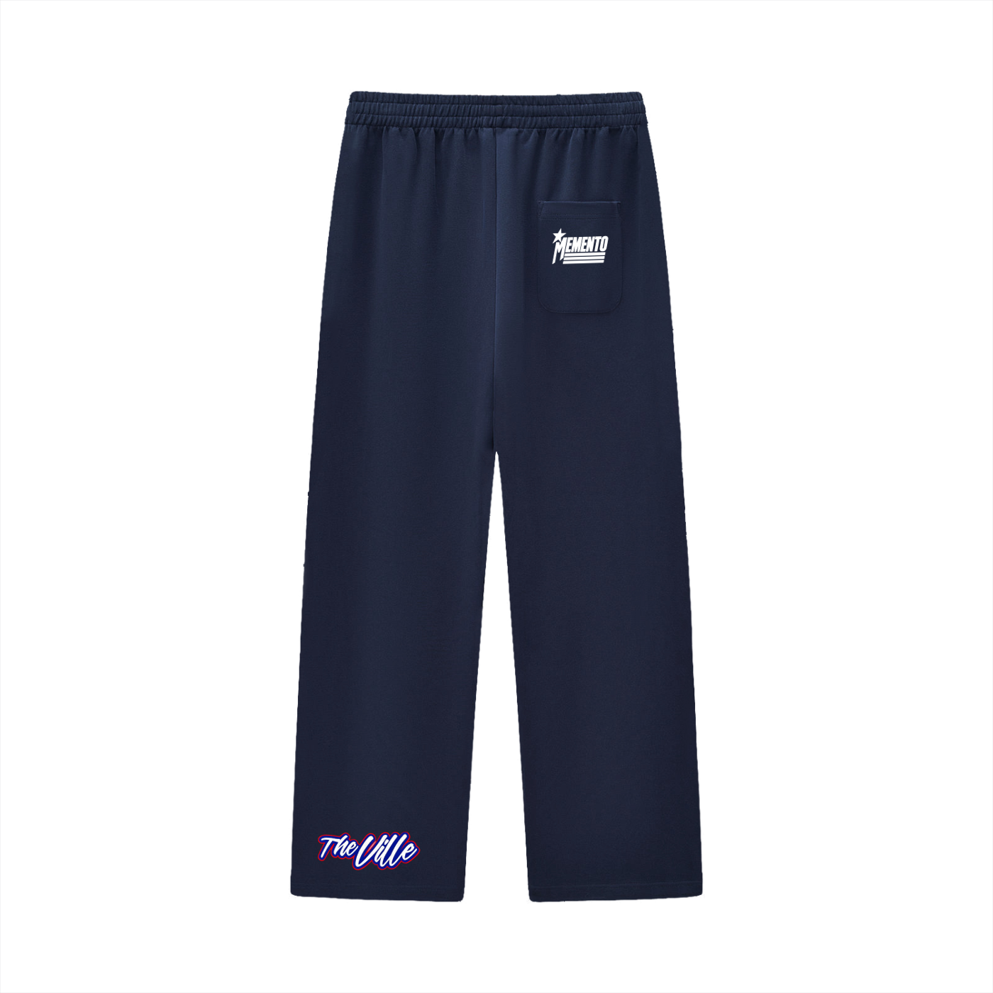 Curved Stripe Straight Sweatpants