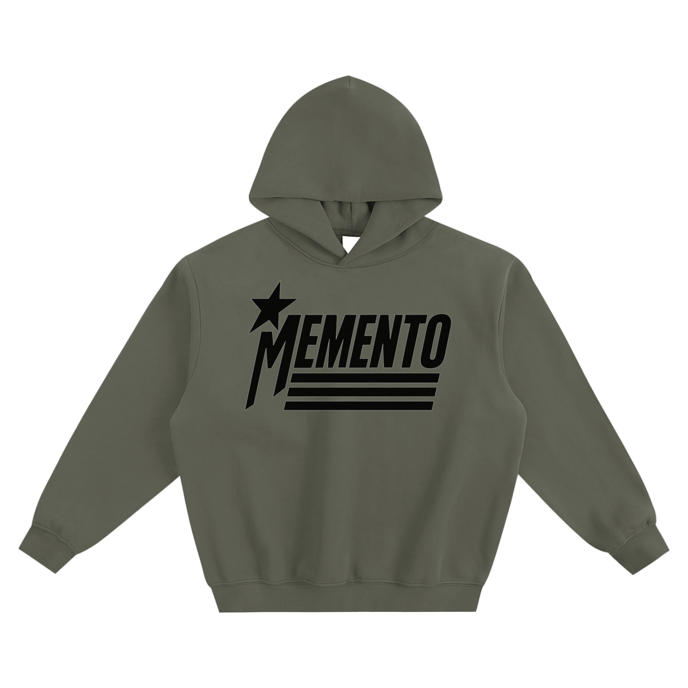 Star-Mento Fleeced Boxy Hoodie - Memento Mori Clothing