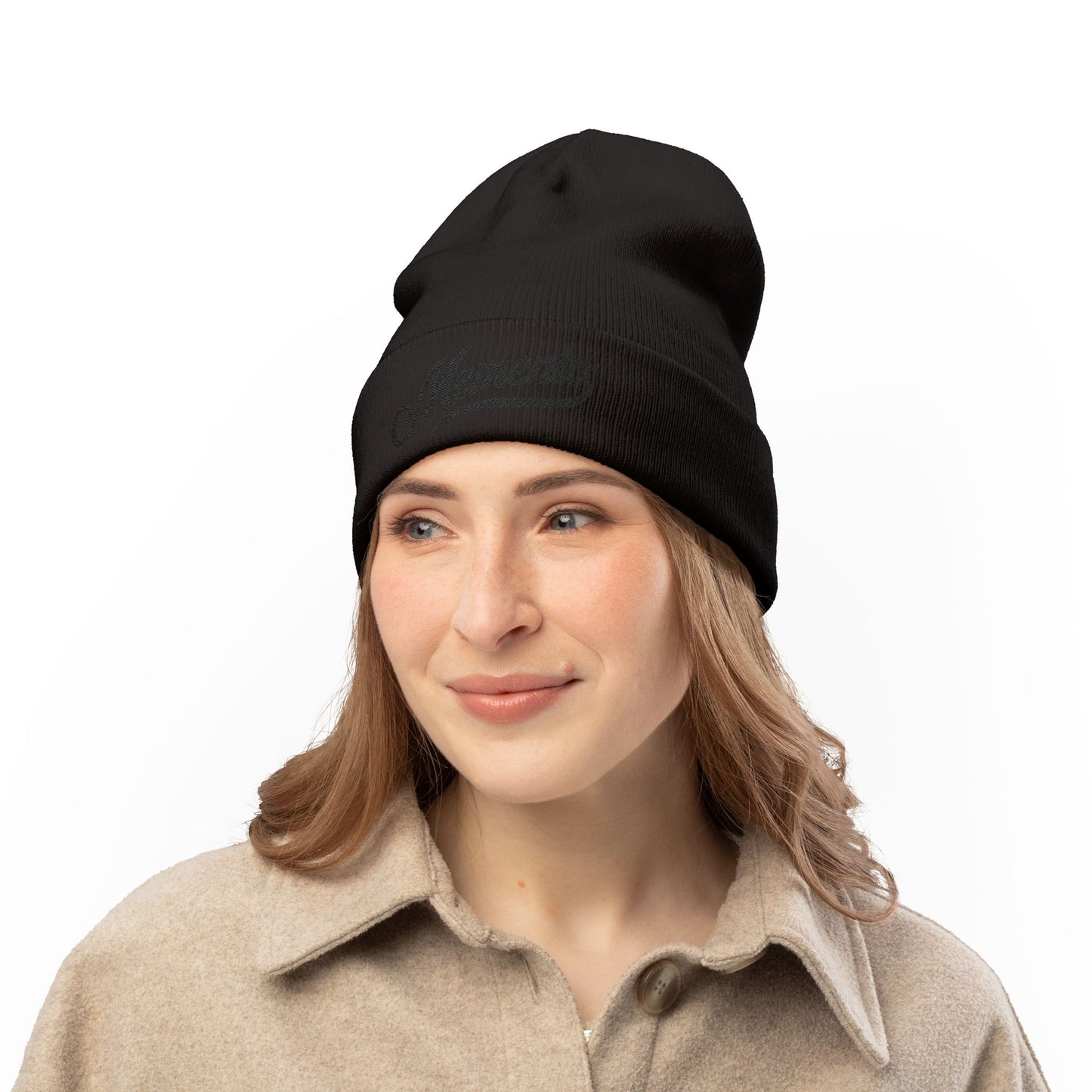 Beanie Hat Memento Mori Embroidered
