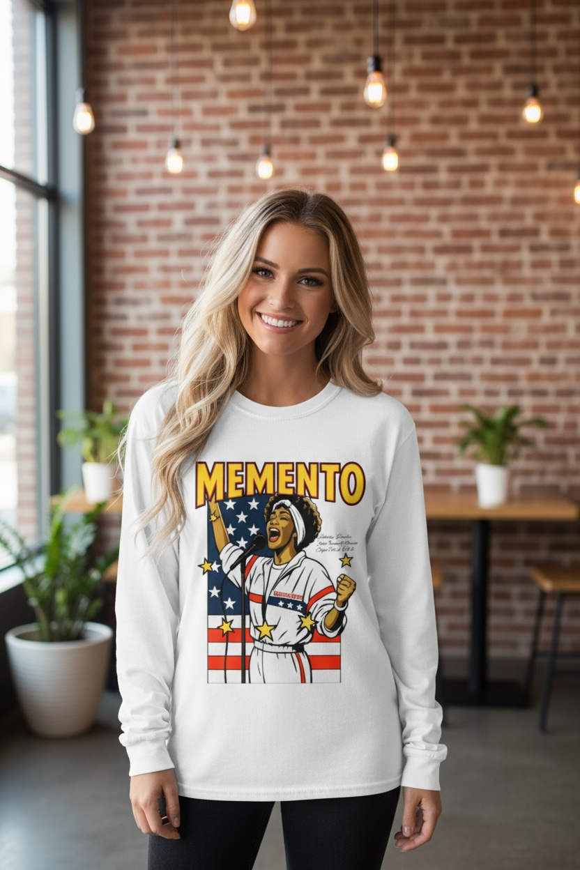 Star Spangle Whitney Non-Shrink Mock Neck Sweatshirt - Memento Mori Clothing
