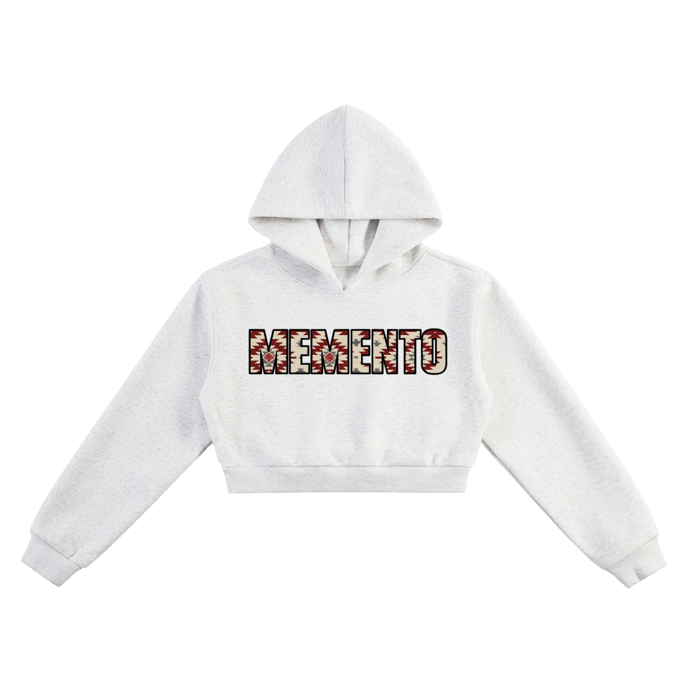 MMC Aztec Cropped Hoodie - Memento Mori Clothing