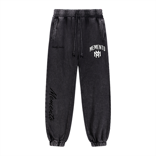 Memento Snow Wash Heavyweight Jogged Sweatpants - Memento Mori Clothing