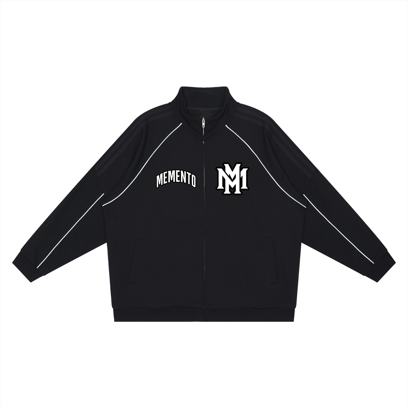 Reflection Striped Raglan Sleeve  Jacket - Memento Mori Clothing