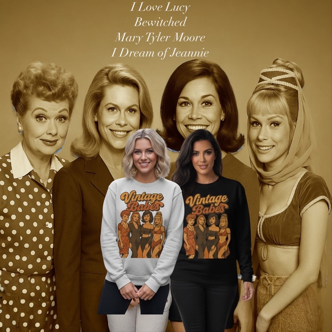 Vintage Babes Fleeced Sweatshirt - Memento Mori Clothing