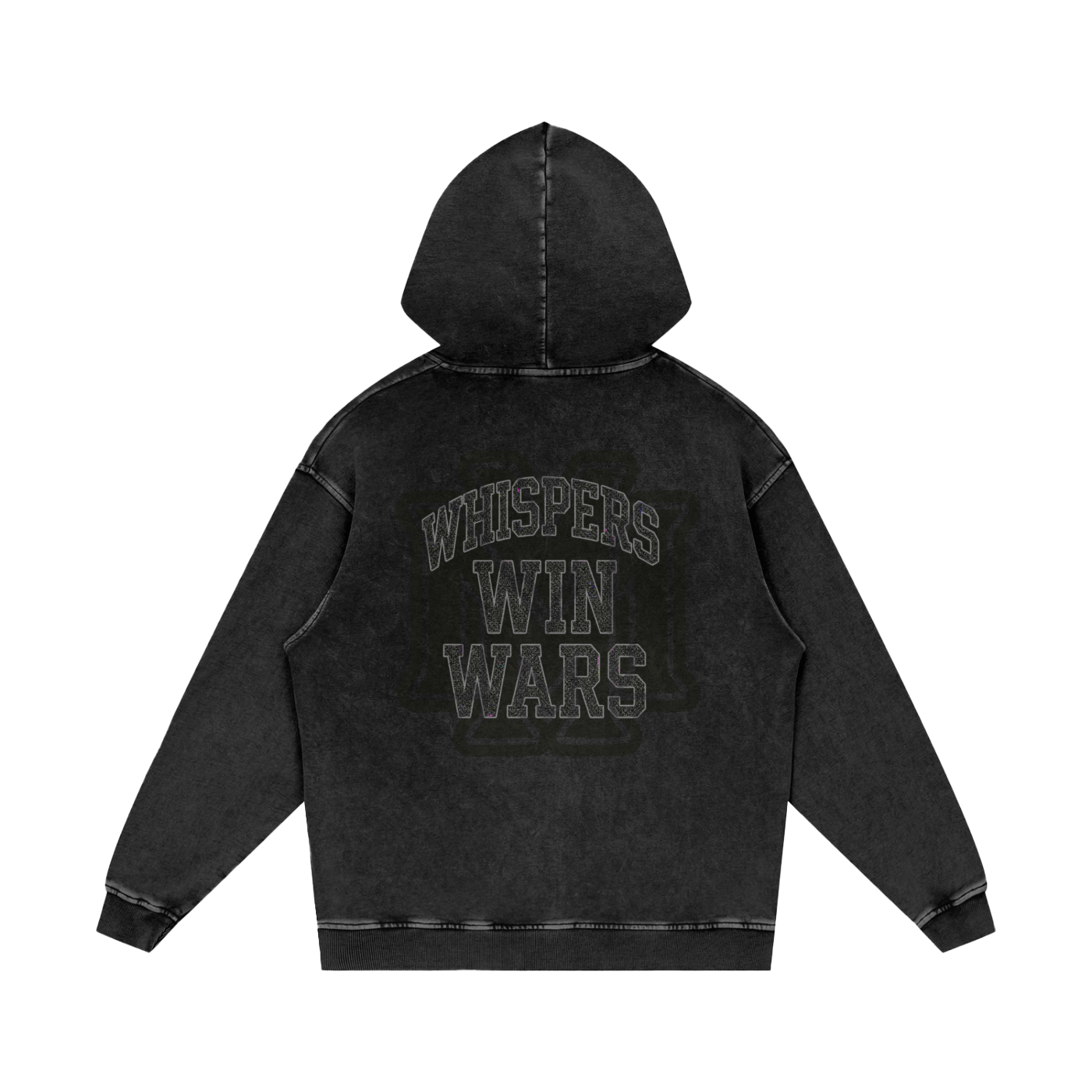 Snow Washed Loose Cotton Hoodie - Memento Mori Clothing