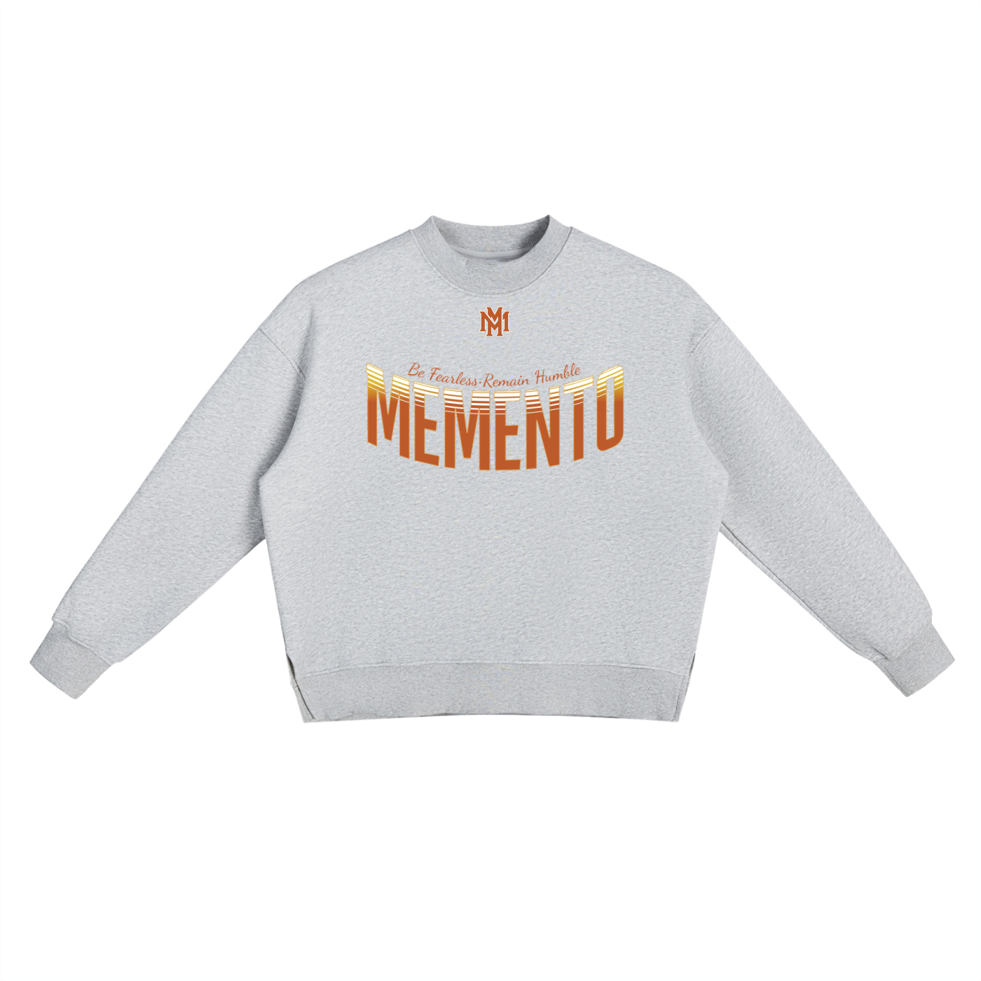 Fleece Side Slit Crewneck Sweatshirt - Memento Mori Clothing
