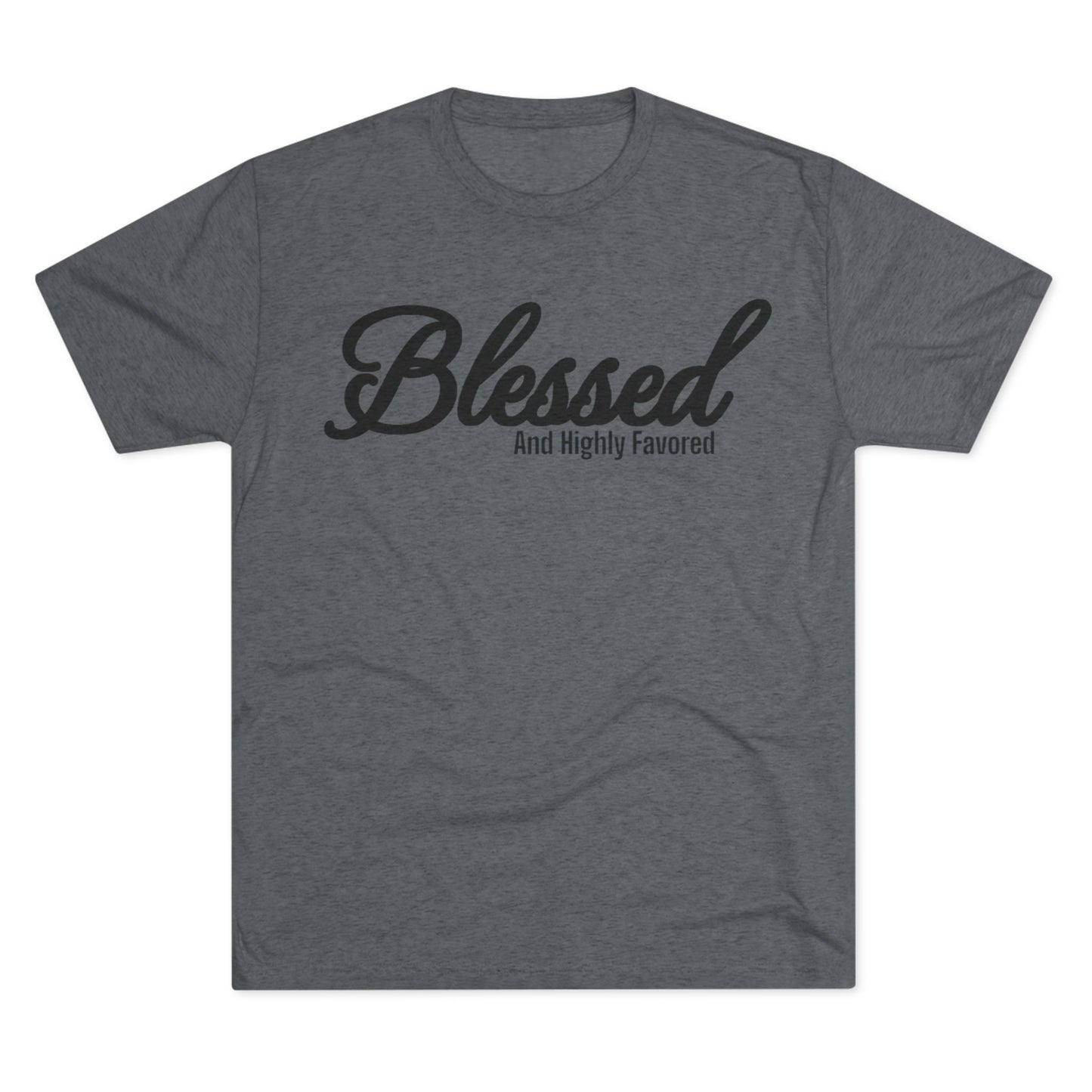 Blessed Unisex Tri-Blend Crew Tee - Memento Mori Clothing