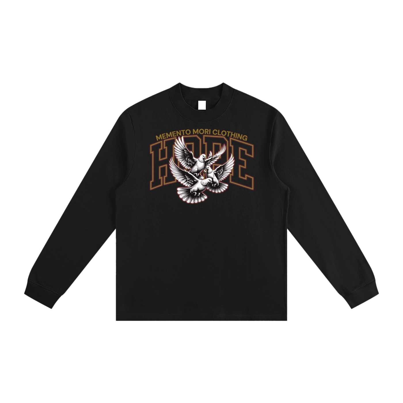 HOPE Essential Non-Shrink Mock Neck Sweatshirt - Memento Mori Clothing
