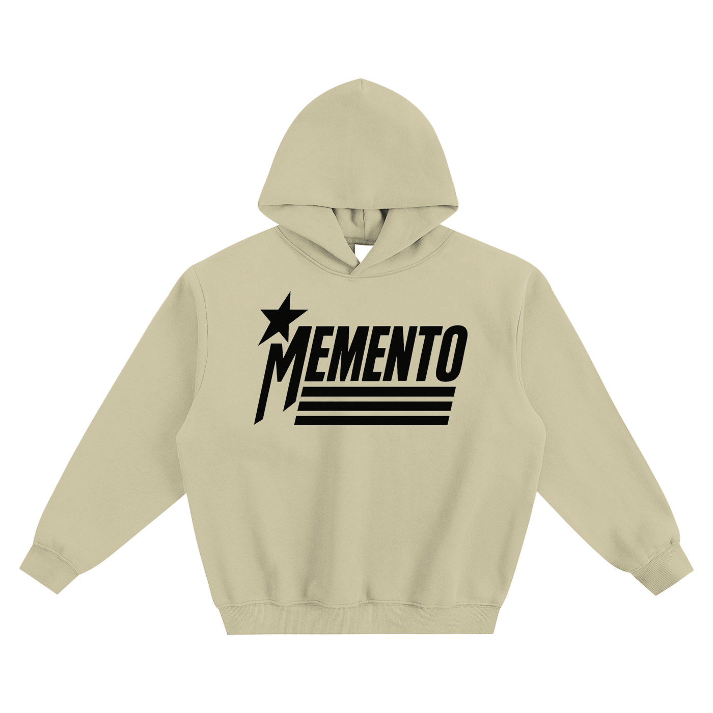 Star-Mento Fleeced Boxy Hoodie - Memento Mori Clothing