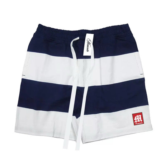 Striped Sweatshorts - Memento Mori Clothing