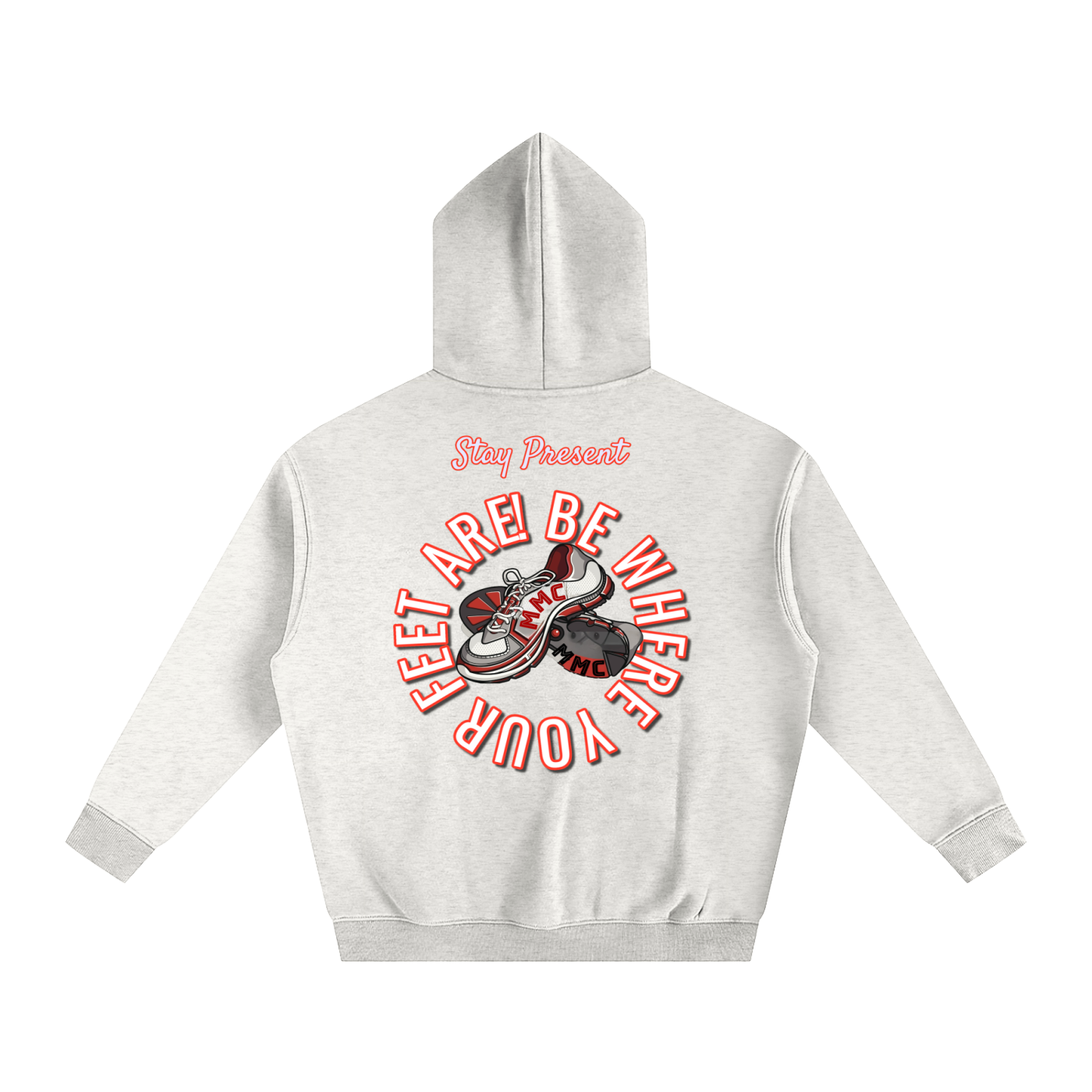 Be Where Your Feet Are Fleeced Hoodie - Memento Mori Clothing