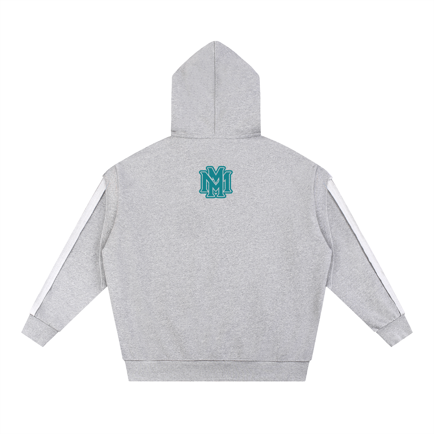 Contrast Tape Raw Edge Double Layered Hoodie - Memento Mori Clothing
