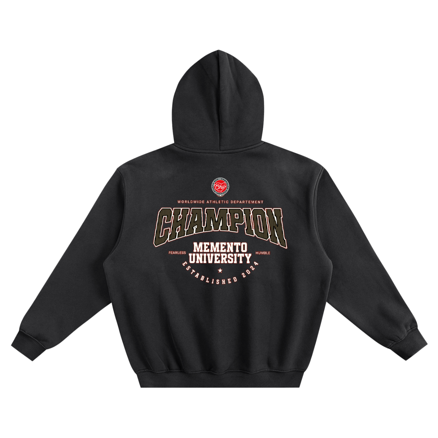 Fleeced Boxy Hoodie - Memento Mori Clothing