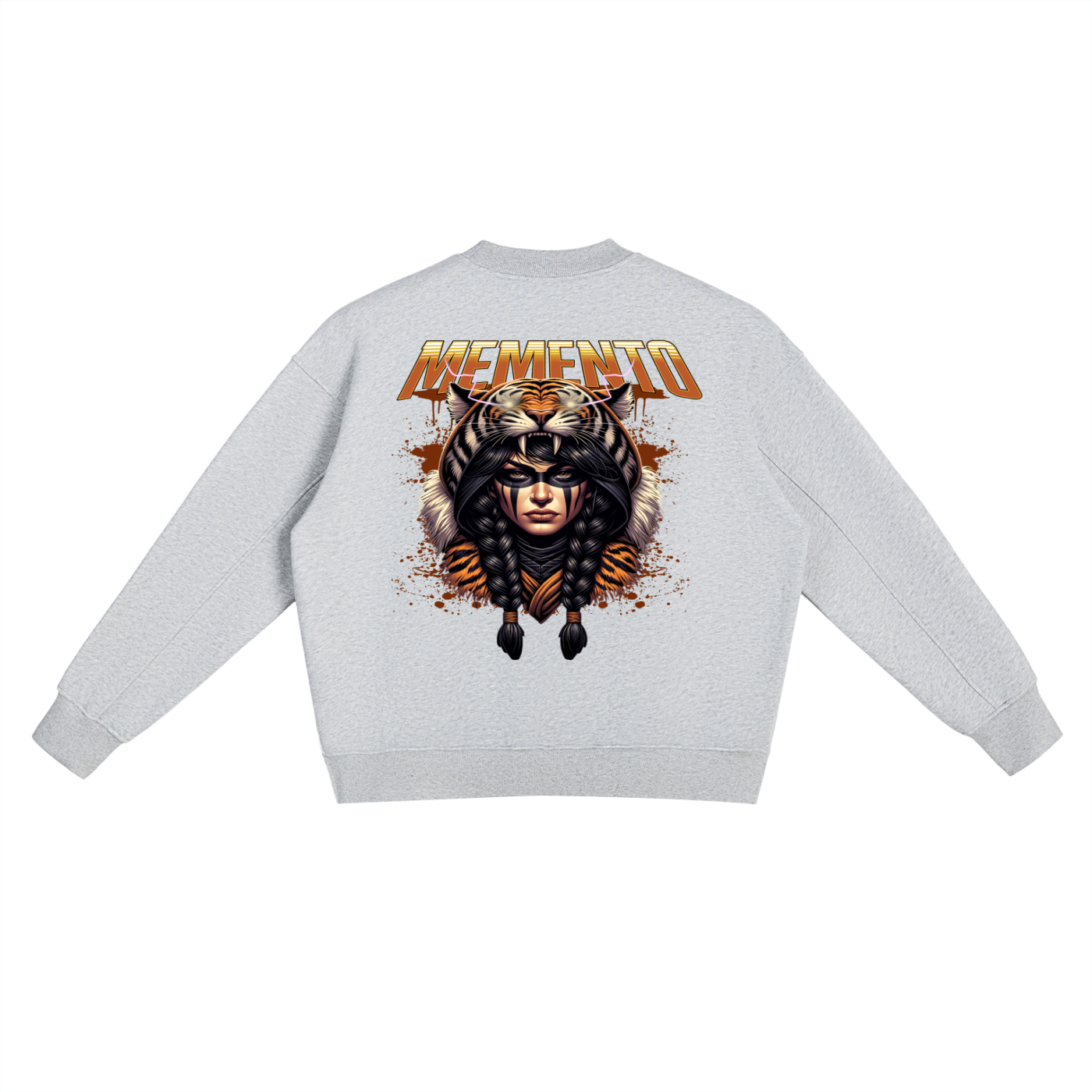 Fleece Side Slit Crewneck Sweatshirt - Memento Mori Clothing