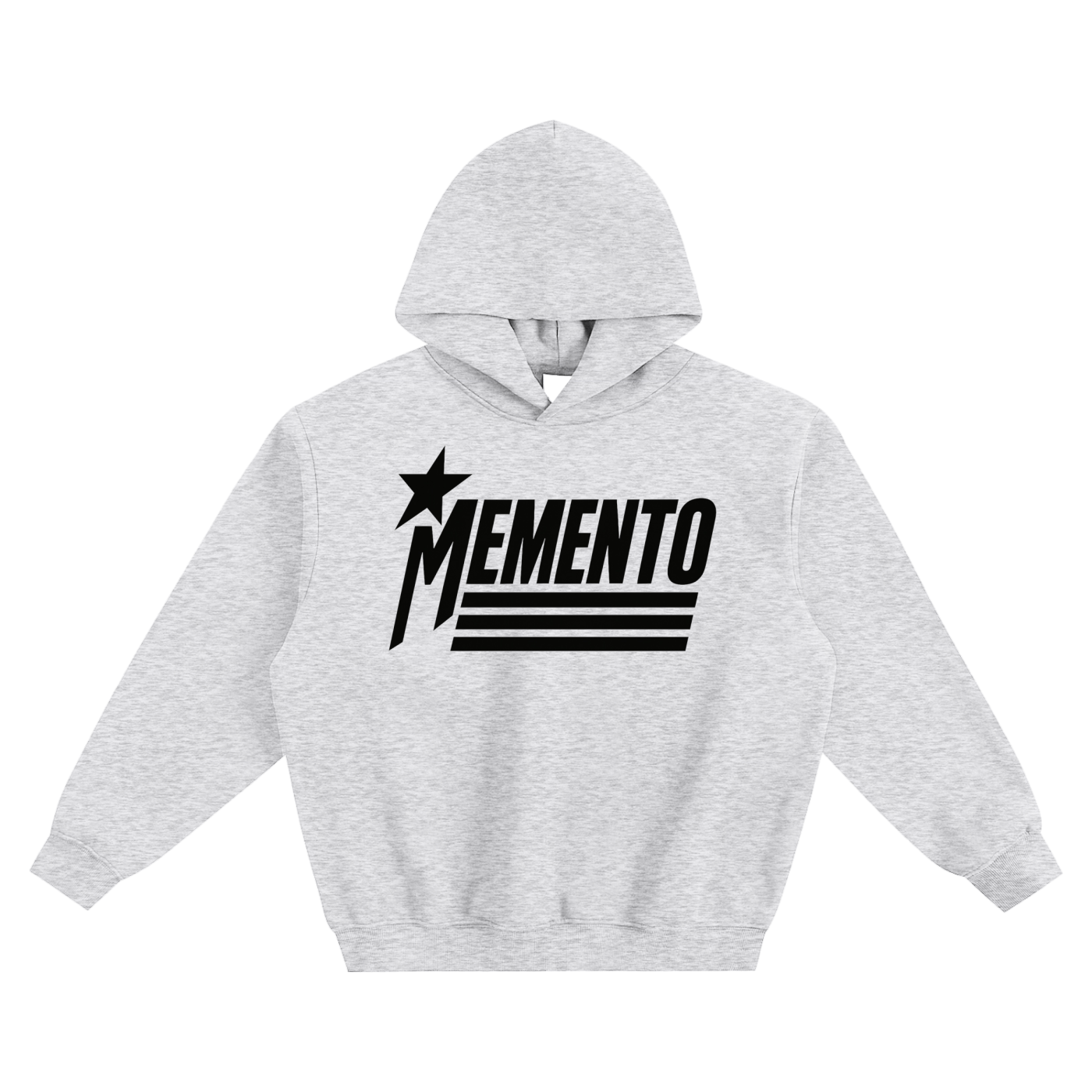 Star-Mento Fleeced Boxy Hoodie - Memento Mori Clothing