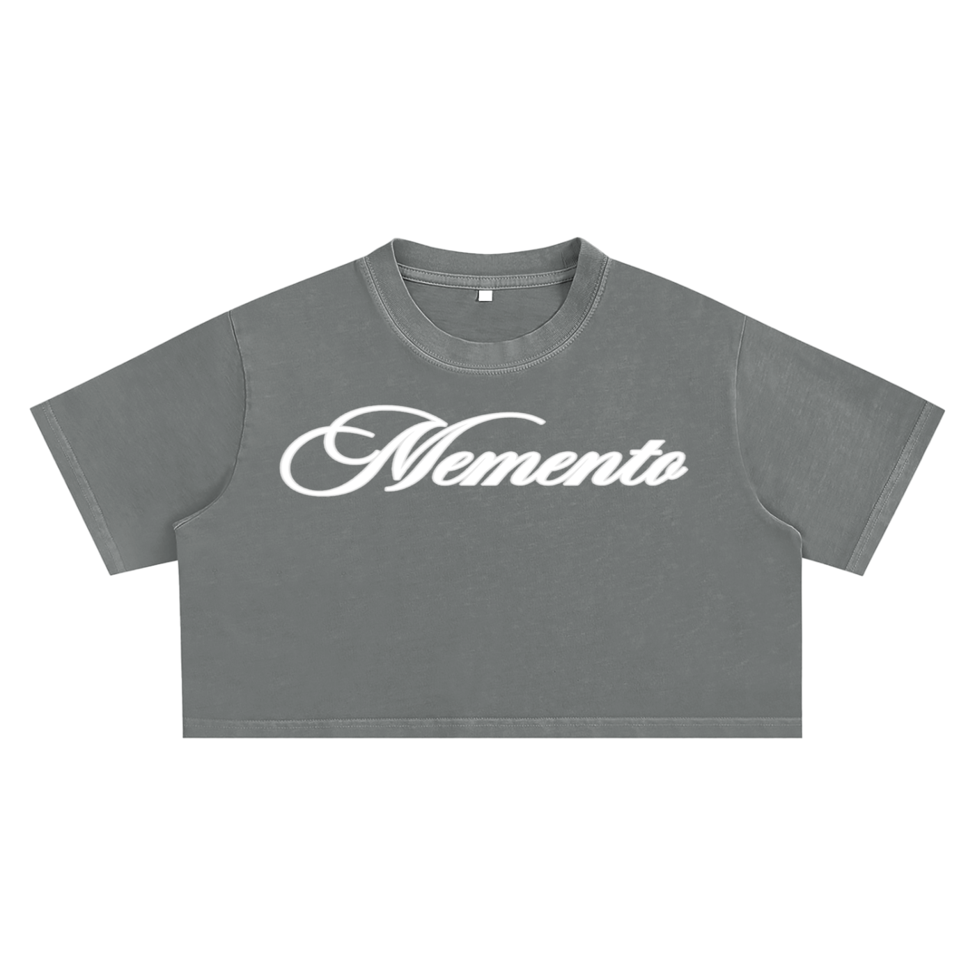 Memento Logo Crop Top - Memento Mori Clothing