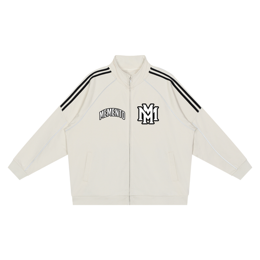 Reflection Striped Raglan Sleeve  Jacket - Memento Mori Clothing