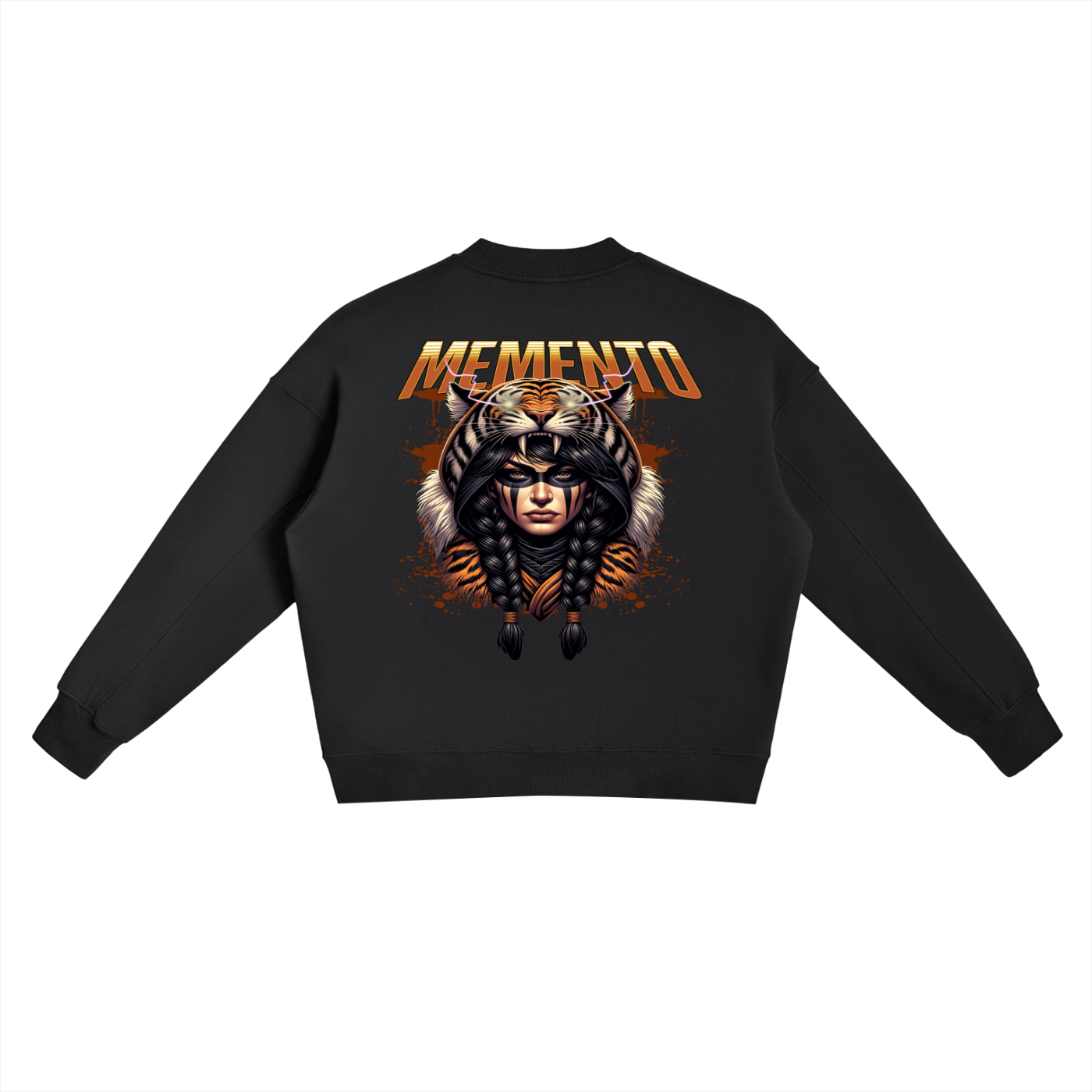 Fleece Side Slit Crewneck Sweatshirt - Memento Mori Clothing