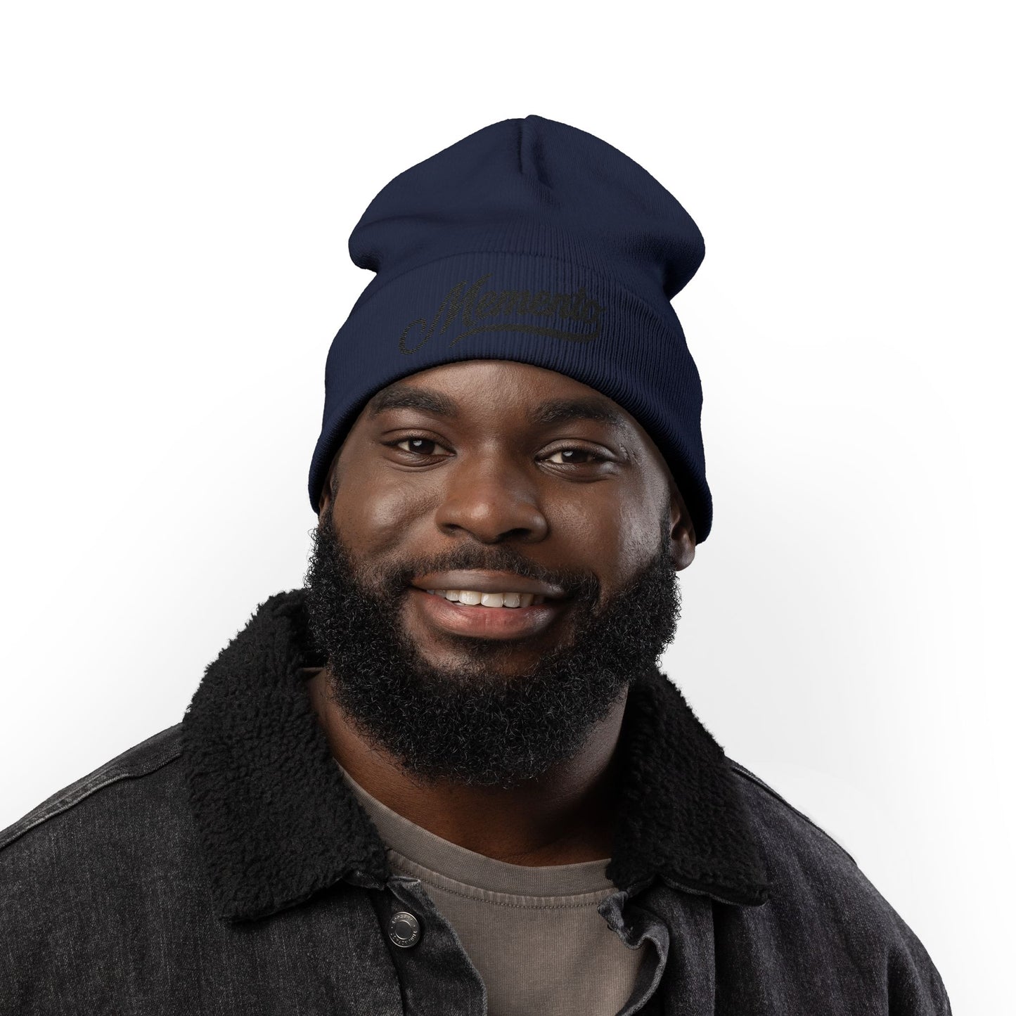Beanie Hat Memento Mori Embroidered
