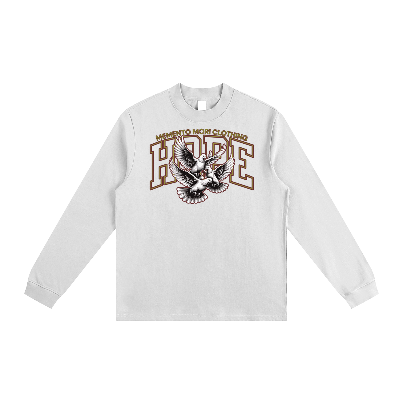 HOPE Essential Non-Shrink Mock Neck Sweatshirt - Memento Mori Clothing