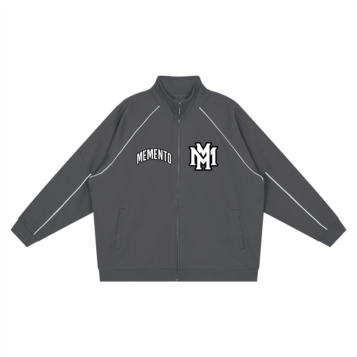 Reflection Striped Raglan Sleeve  Jacket - Memento Mori Clothing