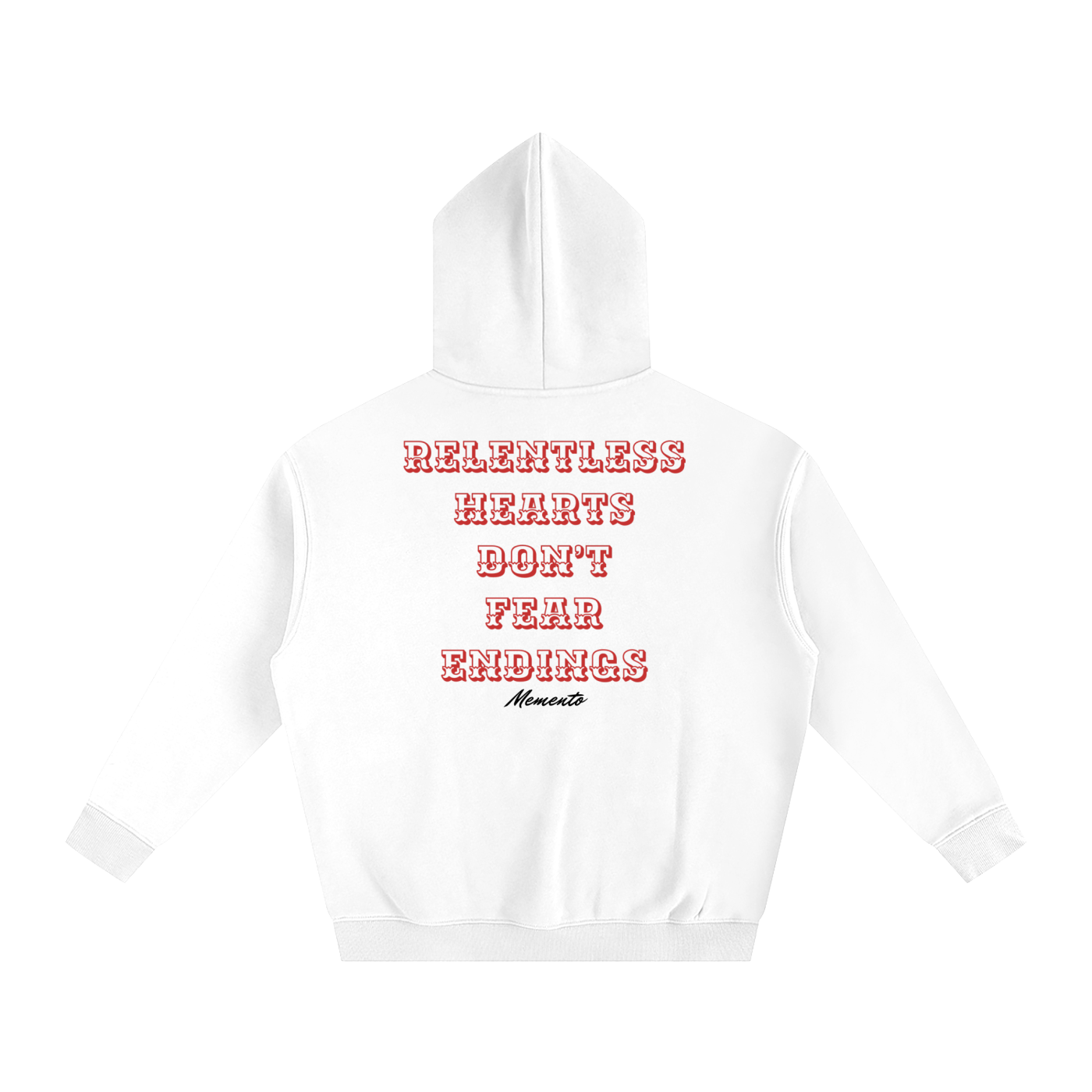 RELENTLESS Fleeced Hoodie - Memento Mori Clothing