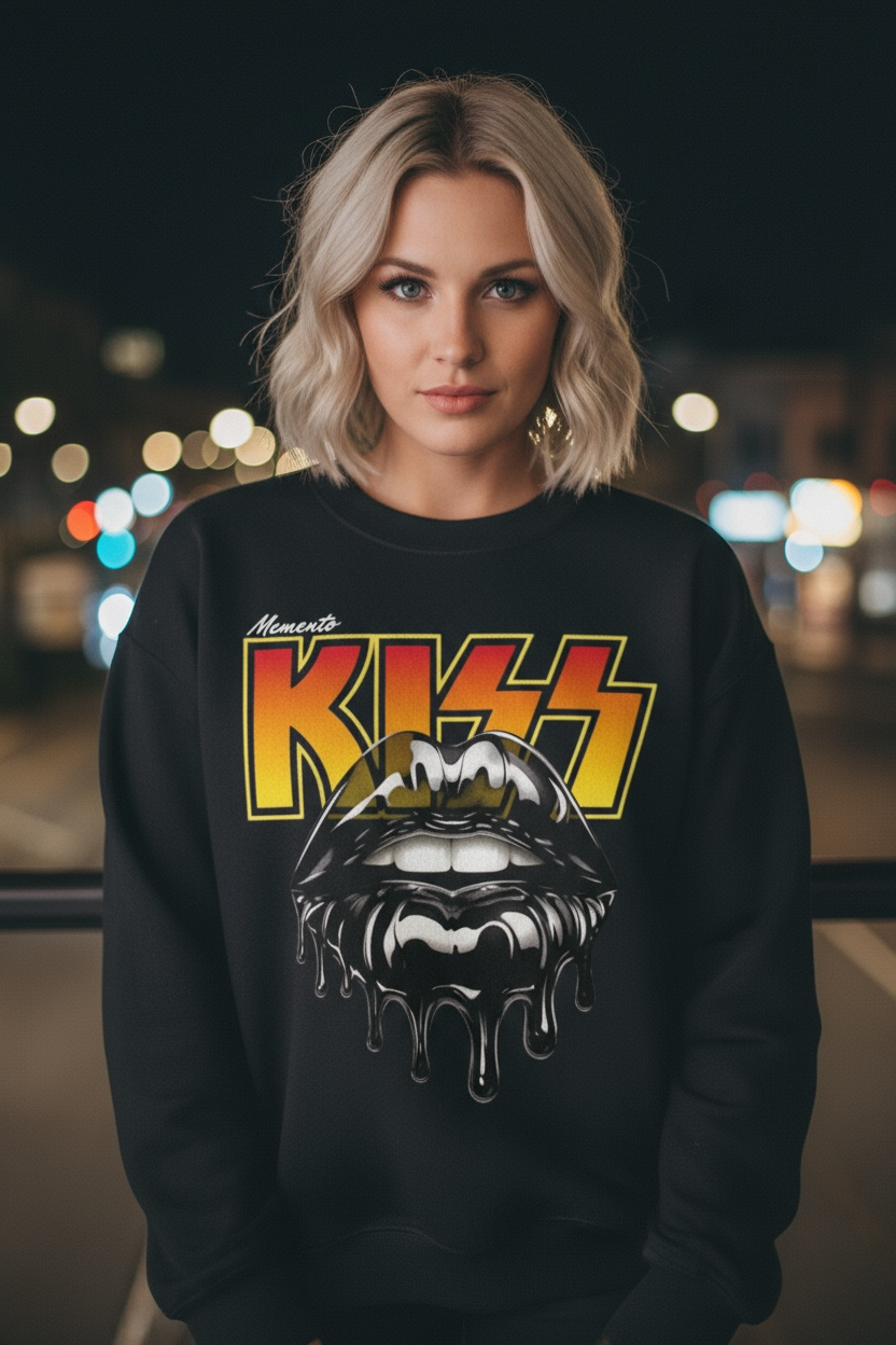 Melt Fleece Side Slit Crewneck Sweatshirt - Memento Mori Clothing