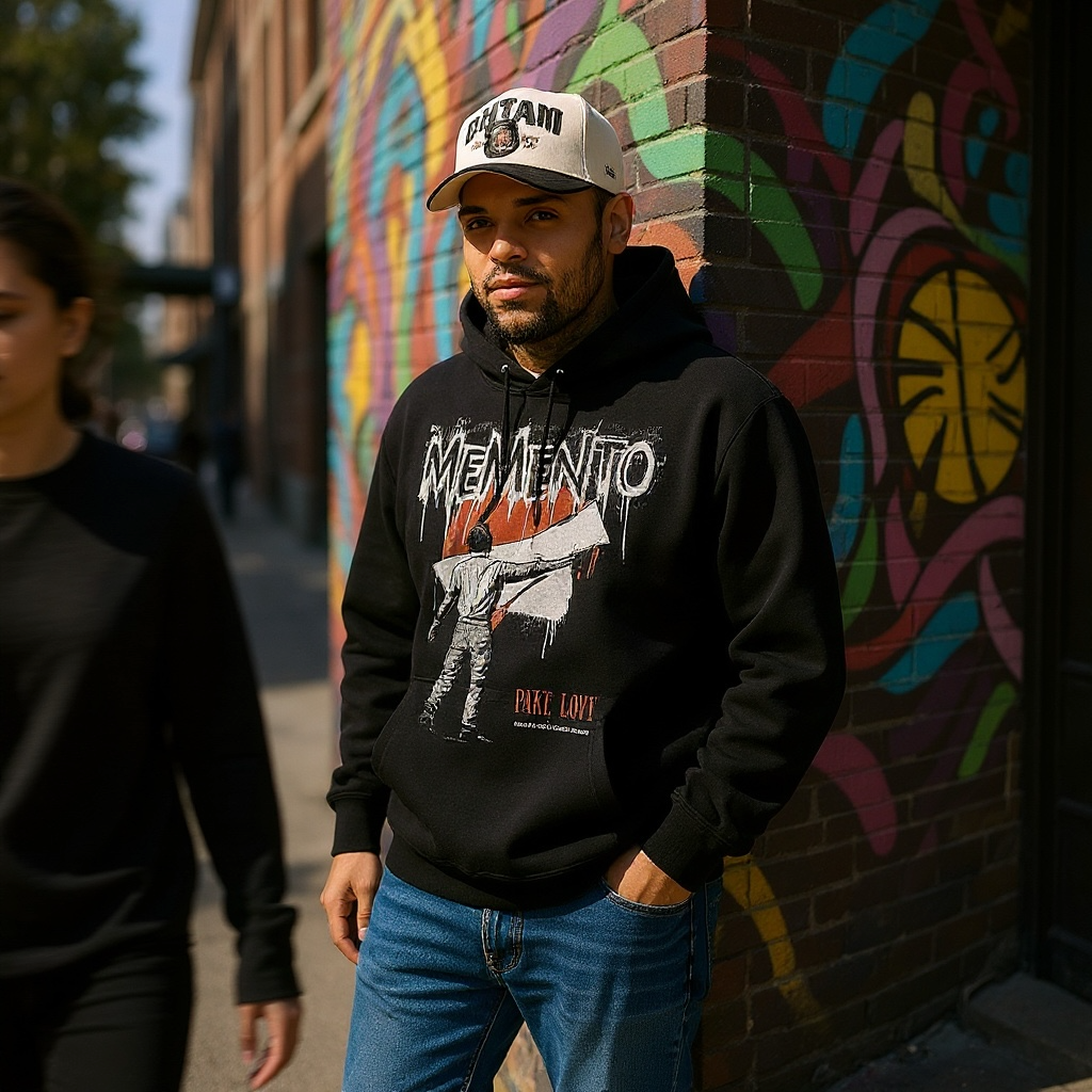 FAKE LOVE Boxy Hoodie - Memento Mori Clothing