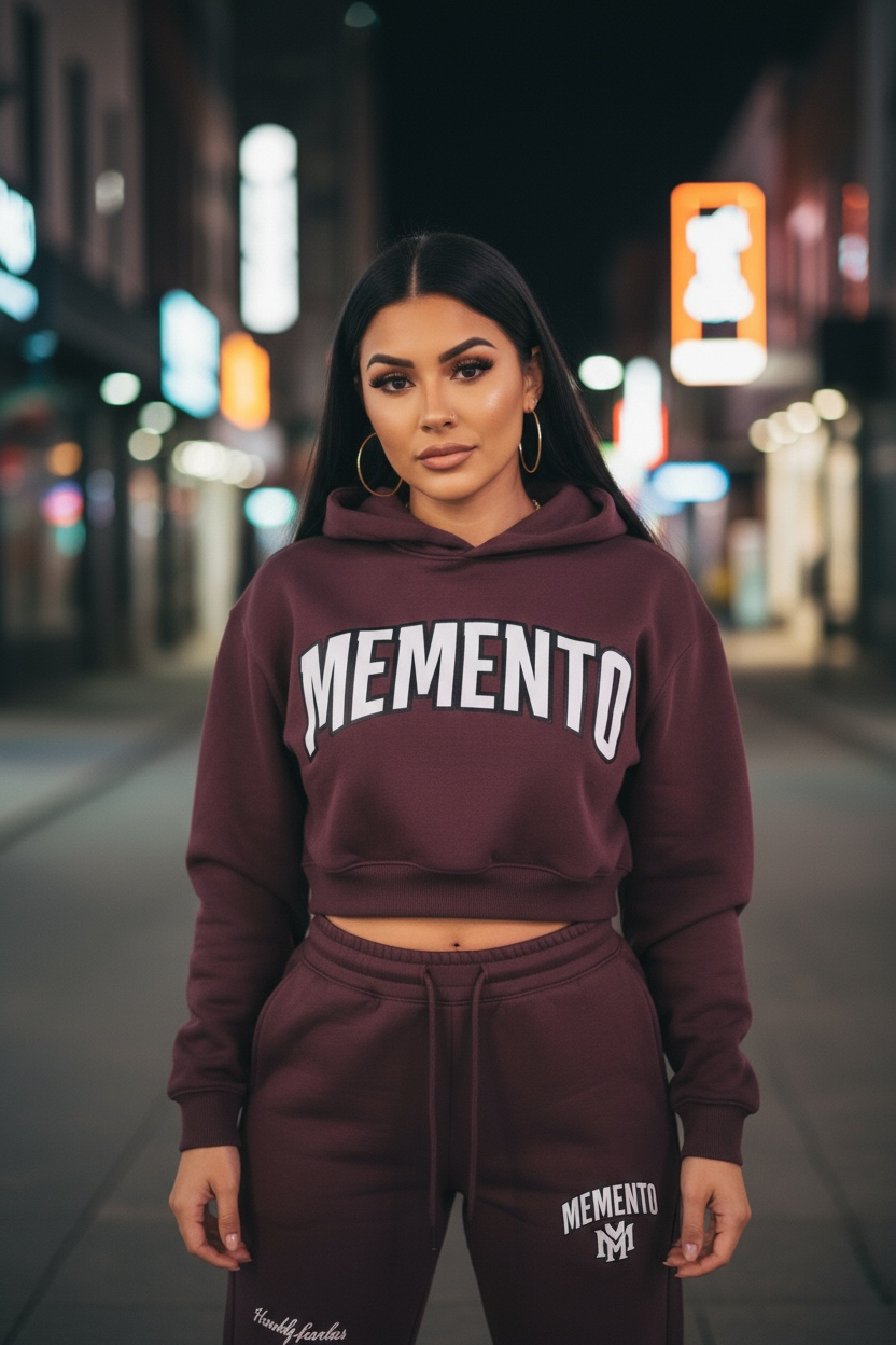 MMC Essential Cropped Hoodie - Memento Mori Clothing