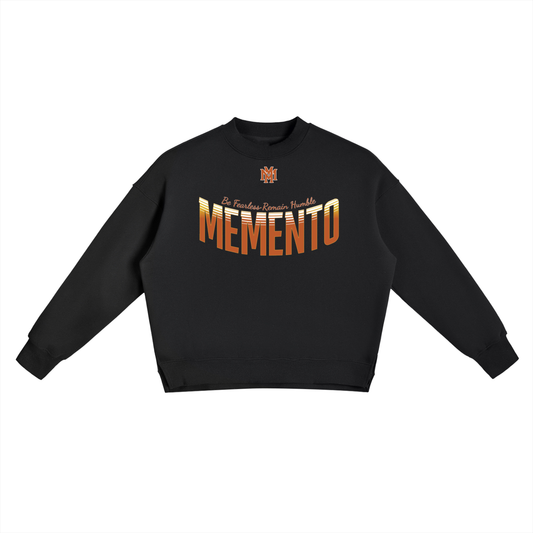 Fleece Side Slit Crewneck Sweatshirt - Memento Mori Clothing