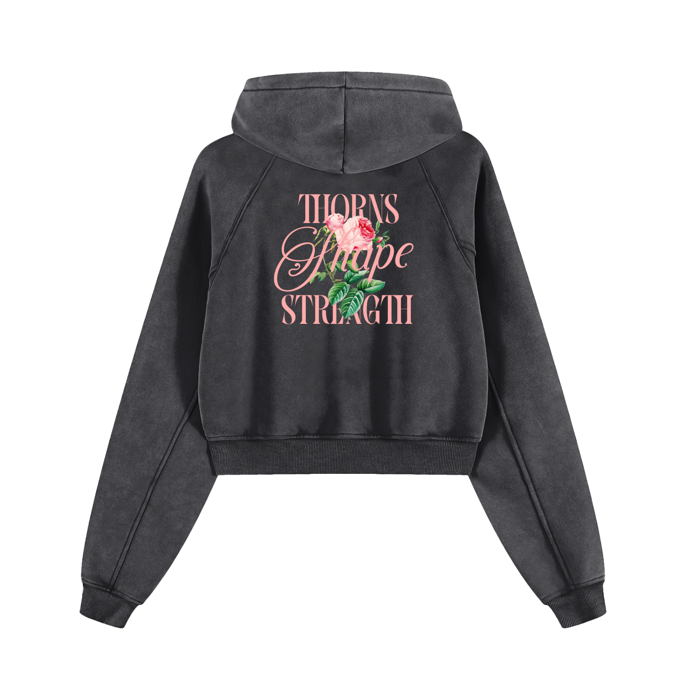 Thorns Cropped Hoodie - Memento Mori Clothing