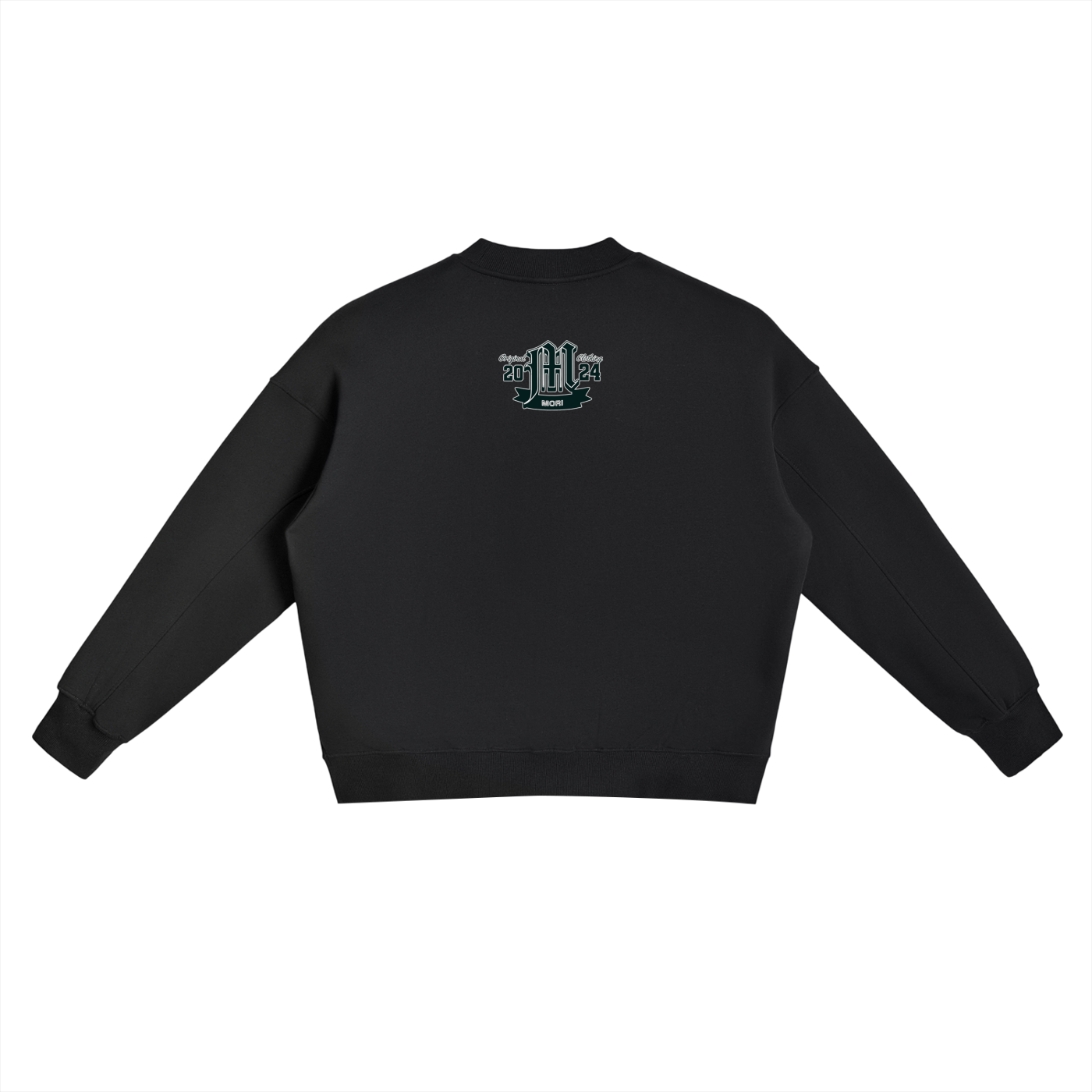 Fleece Side Slit Crewneck Sweatshirt - Memento Mori Clothing