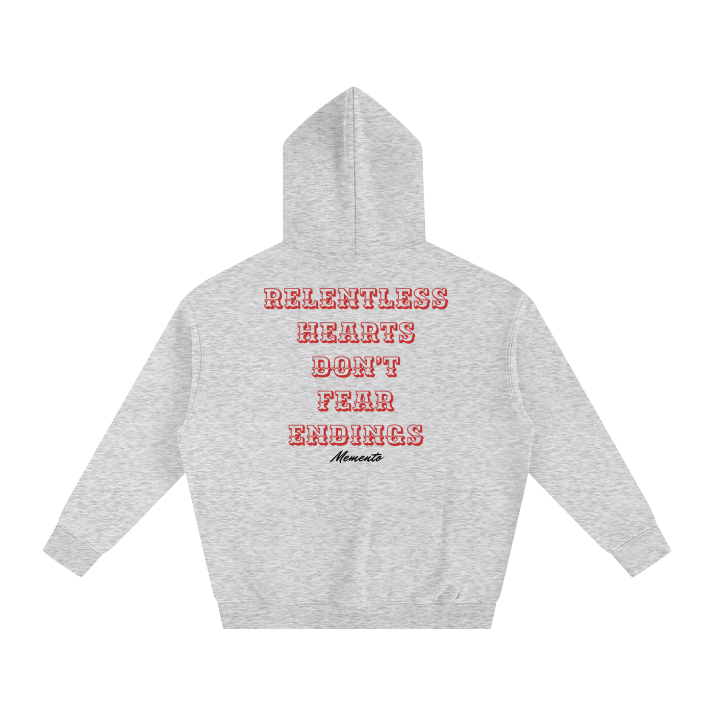 RELENTLESS Fleeced Hoodie - Memento Mori Clothing