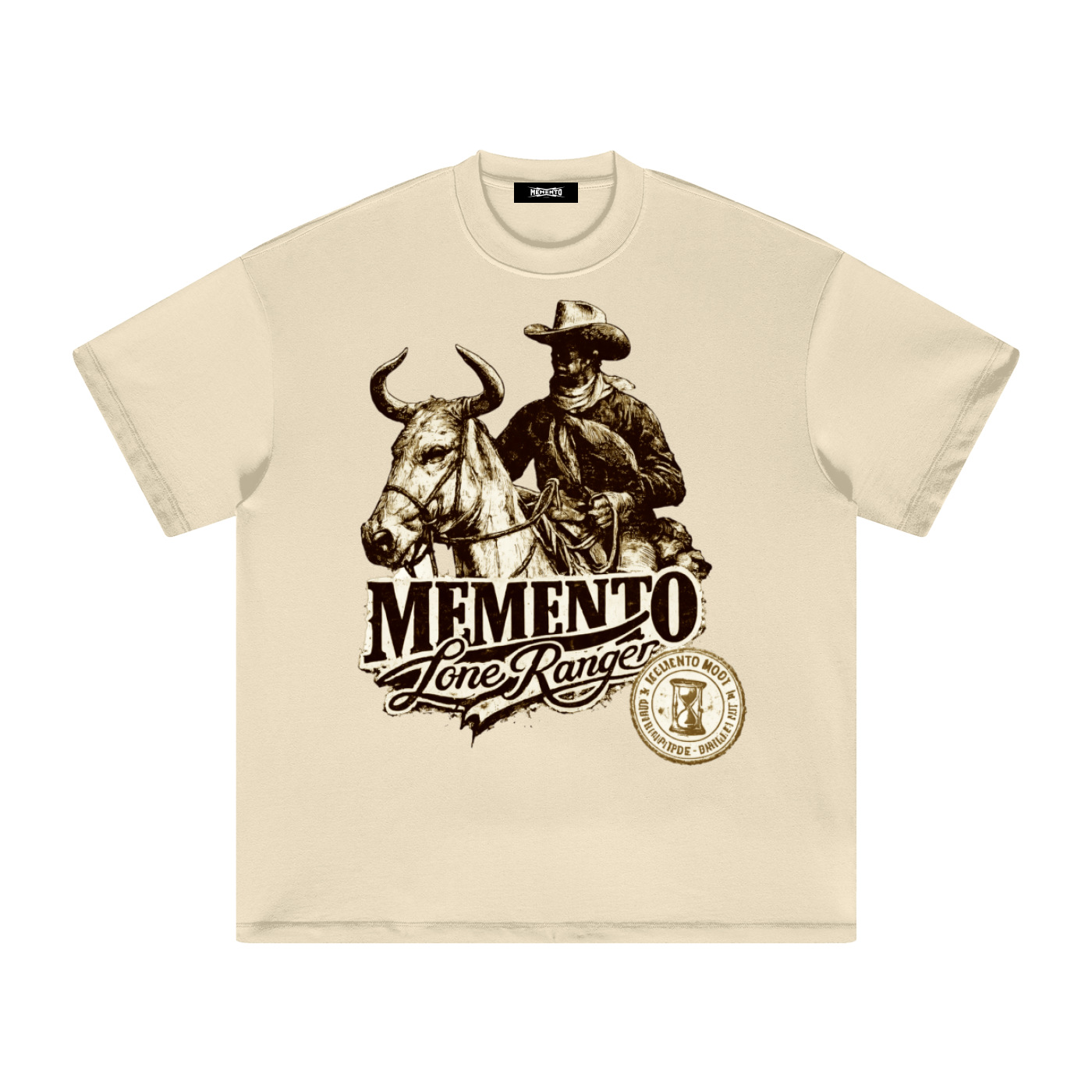 Lone Ranger Heavyweight Earth Tone T-Shirt - Memento Mori Clothing
