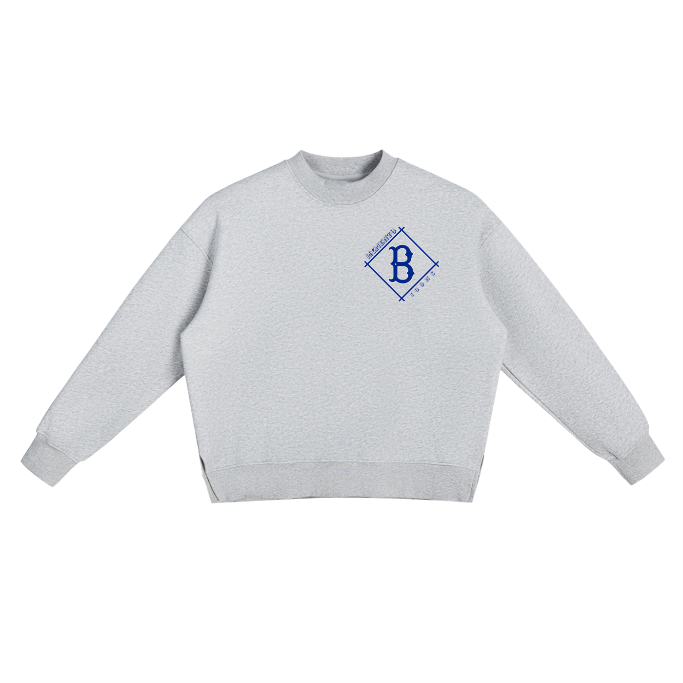 Brooklyn JR Side Slit Crewneck Sweatshirt - Memento Mori Clothing
