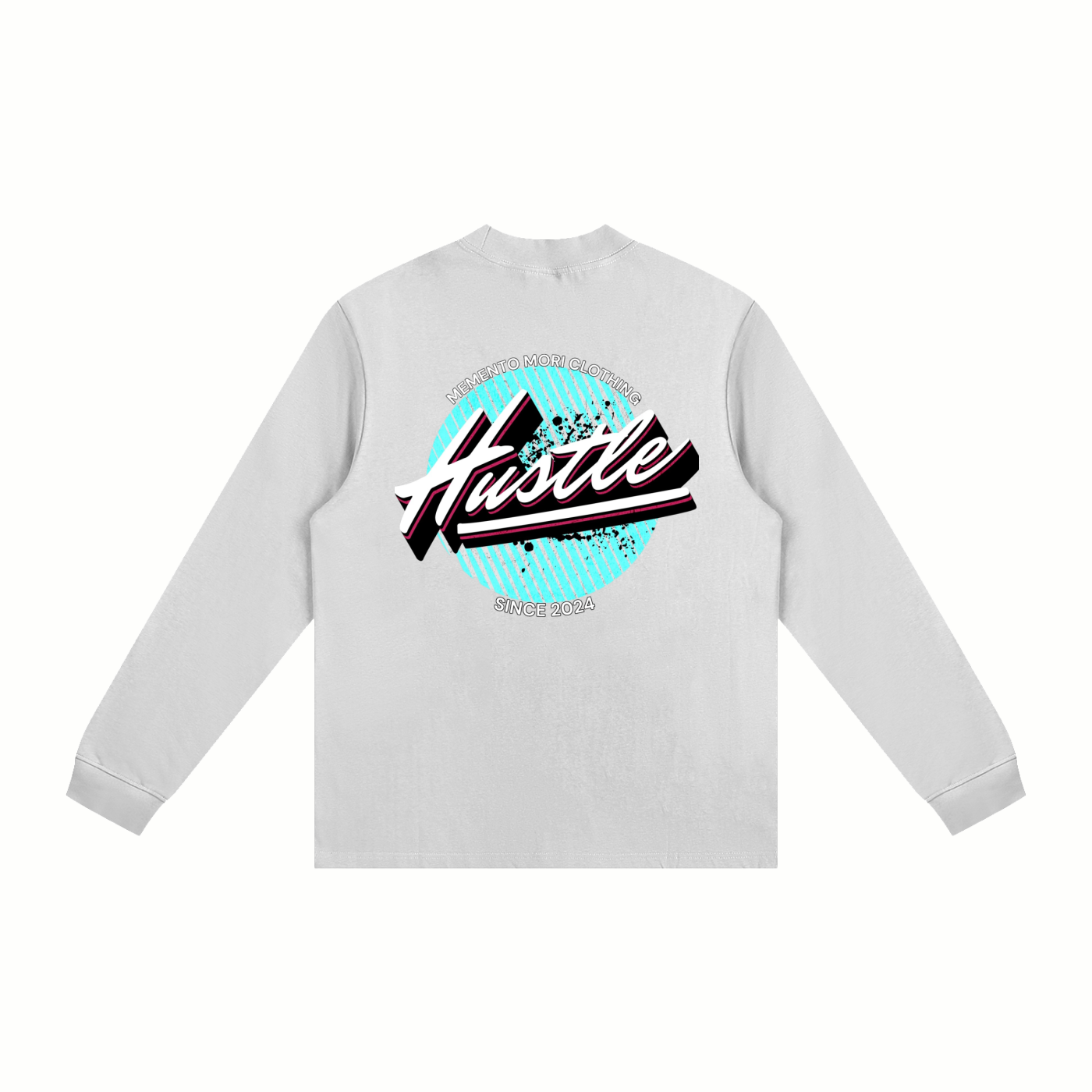 Hustle Non-Shrink Mock Neck Sweatshirt - Memento Mori Clothing